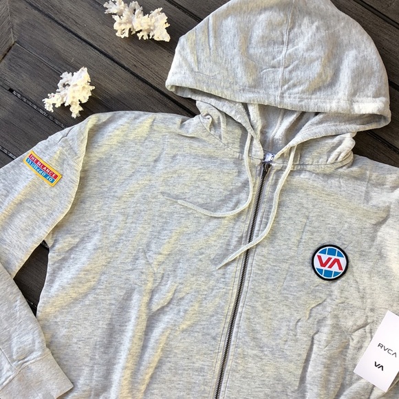 🌴🔆RVCA- FONTANA ZIP UP HOODIE SWEATSHIRT🔆🌴 - Picture 11 of 14